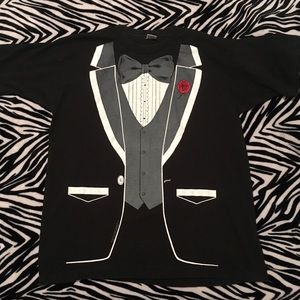 Vintage 1980 tuxedo shirt